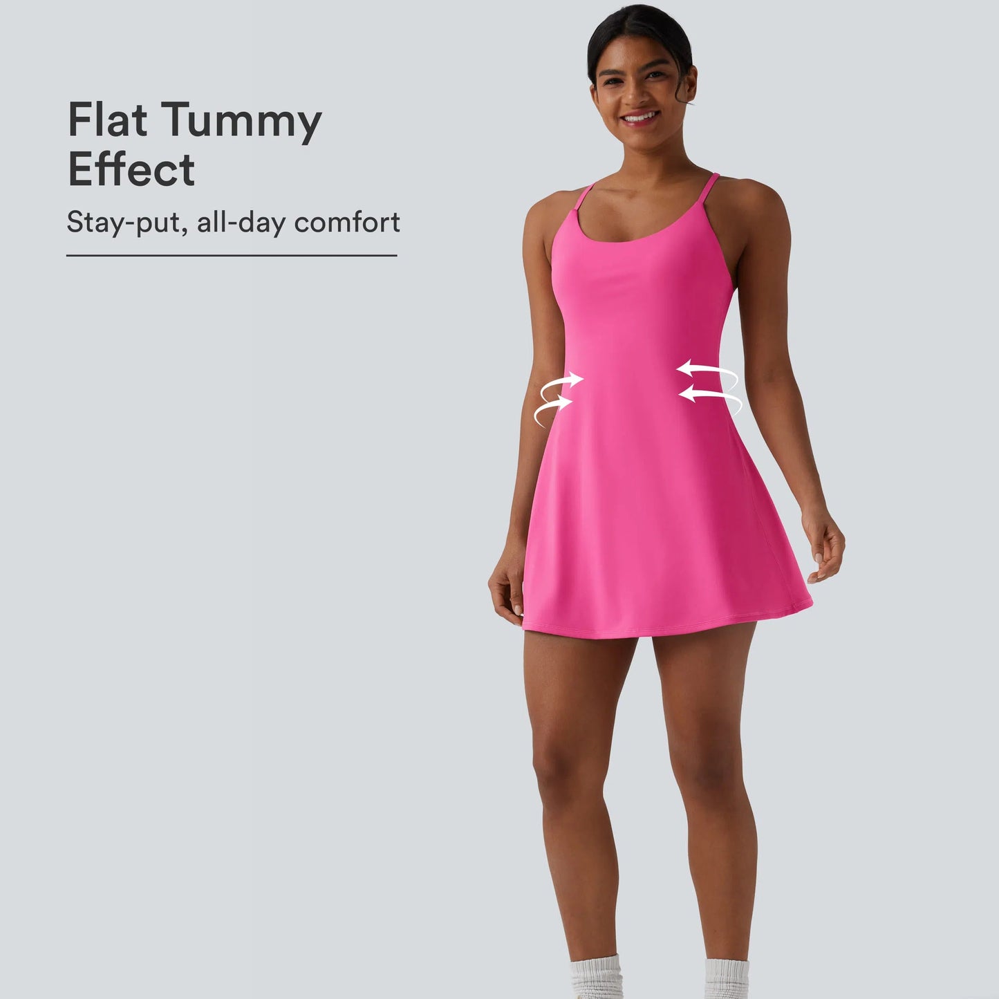 🔥Last day promotion🔥Plush Backless Active Dress-Easy Peezy Edition